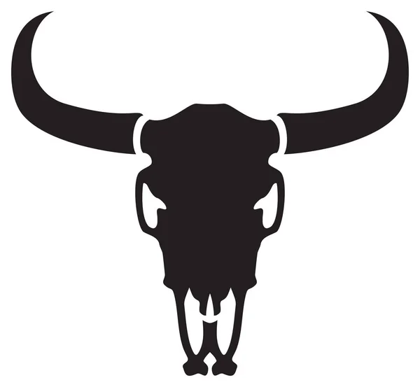Bull Schedel Vector Pictogram — Stockvector