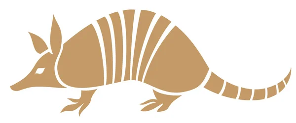 Armadillo Animal Vector Icono — Vector de stock