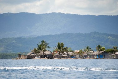 Guna Yala, Kuna Yala, San Blas, Panama'daki Cennet Adaları. Günbatımı. Sunrise.