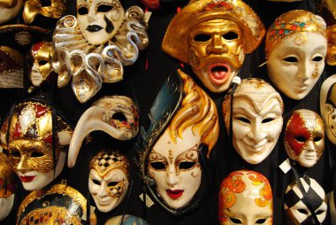 venedik maskeleri. Fantezi Maskeleri. Venezia.