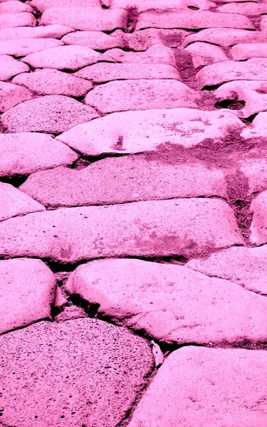 Stone pavement in Efeso, Turkey. patterned stone pavement. Ancient stones in the streets of Efeso. Colored pattern.