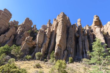 Hoodoos da Chiricahua Ulusal Anıtı'nda Organ Boru oluşumu olarak biliyorum