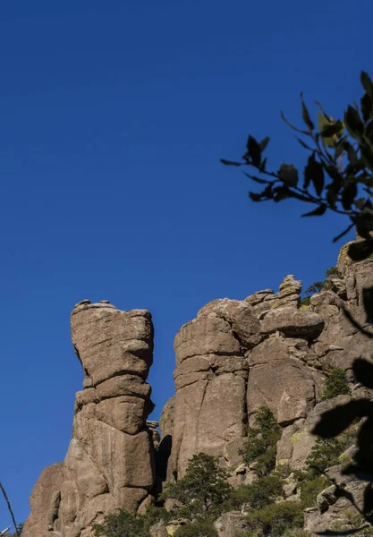 Bilanciamento Roccia Hoodoos Chiricahua National Monument Nel Sud Est Dell — Foto Stock