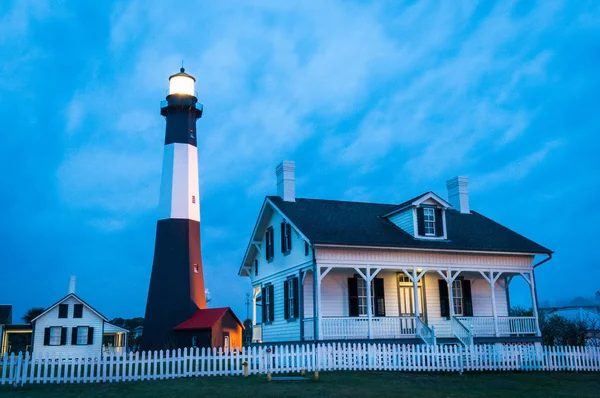 Faro de Tybee Imágenes de stock libres de derechos