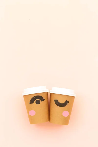 Ta ut kaffe eller te kopp — Stockfoto