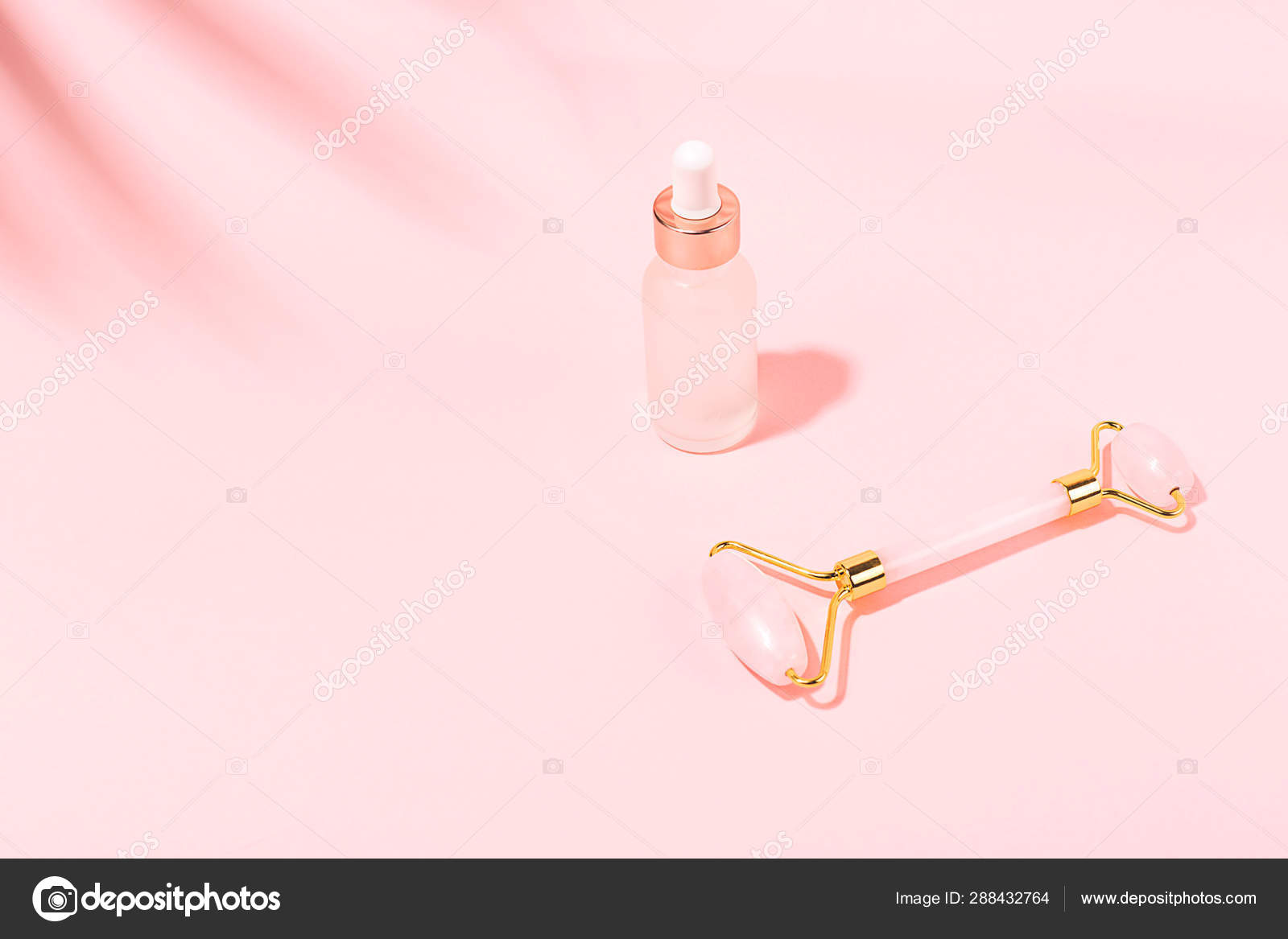 jade roller with serum