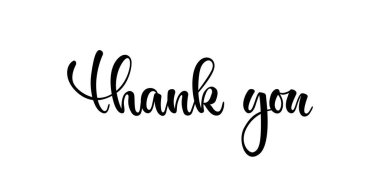 Teşekkür ederim. El çizimi kaligrafi ve fırça kalem harfleri, izole. Bayram tebrik kartı ve Şükran Günü için davetiye tasarımı, mevsimlik tatil,