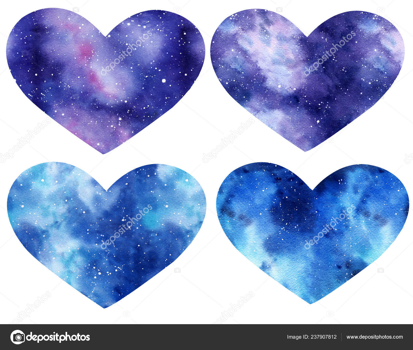 Galaxy Heart Background