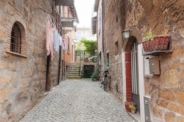 Straße der Stadt Orvieto, Italien, Umbrien. — Stockfoto