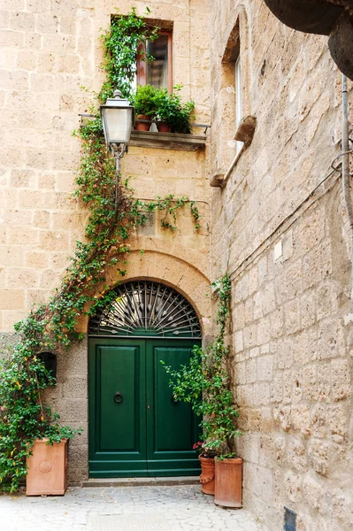 Rua da cidade Orvieto, Itália, Úmbria . — Fotografia de Stock