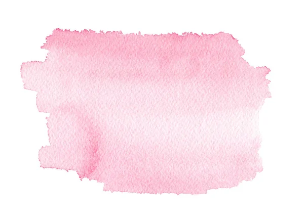 Tekstur buatan tangan warna air berwarna merah muda . — Stok Foto