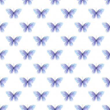 Indigo hükümdar kelebekler dikişsiz desen