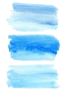 Mavi renkli suluboya pastel el yapımı doku.