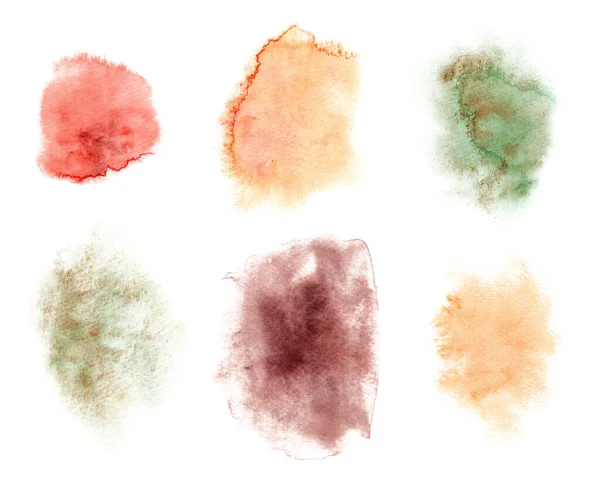 Colorful abstract watercolor stain isolated on white. Modern creative background for trendy design. — Stock Photo, Image