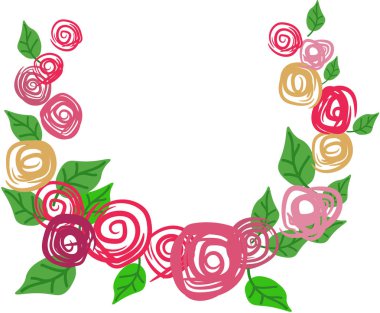 Zarif hava gül. Tasarım siteleri, kartpostallar, scrapbooking ve diğer amaçlar için.