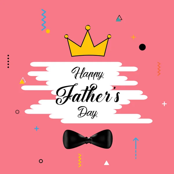 Happy Father Day Vector Illustration Design Poster Card Others — Stock Vector