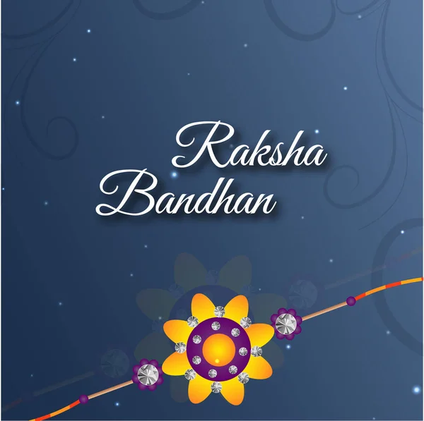 Raksha Bandhan Ilustración Para Papel Pintado Tarjeta Felicitación — Archivo Imágenes Vectoriales