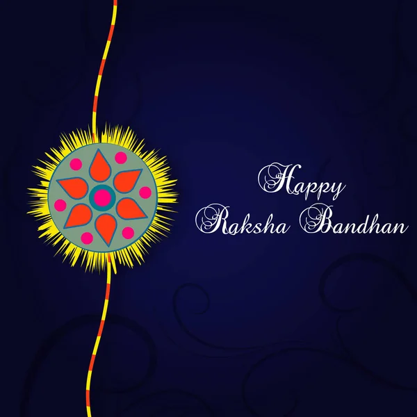 Happy Raksha Bandhan Šablonu Plakát Kartu Design Návrháře Rakhi — Stockový vektor
