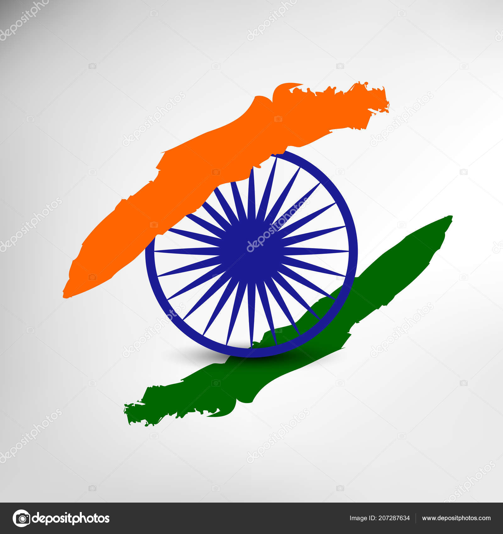 印度独立日印度节日8月15日海报传单和背景设计图库矢量图©IkonInternational 207287634