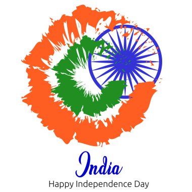 Bağımsızlık günü Hindistan, poster, afiş ve kart tasarımı. vektör çizim.