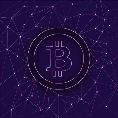 sanal Döviz Alım bitcoin poster, duvar kağıdı ve kart tasarımı.