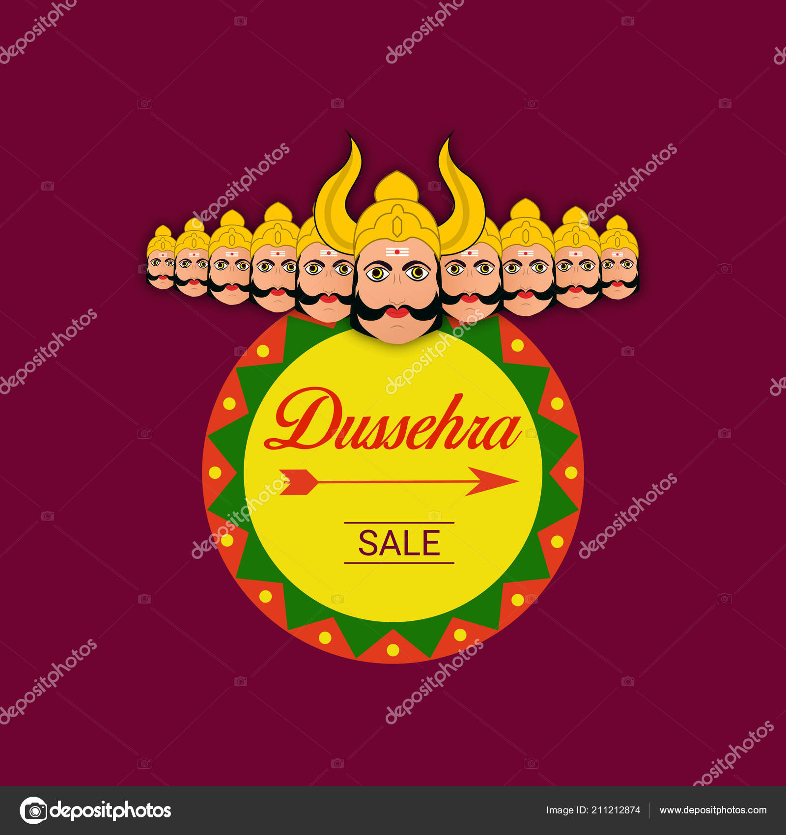 Happy Dussehra Sale Poster Flyer Wallpaper Design Stock Vector C Ikoninternational