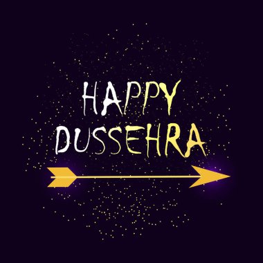 Mutlu dussehra vektör şablon, poster ve tebrik kartı vektör çizim.