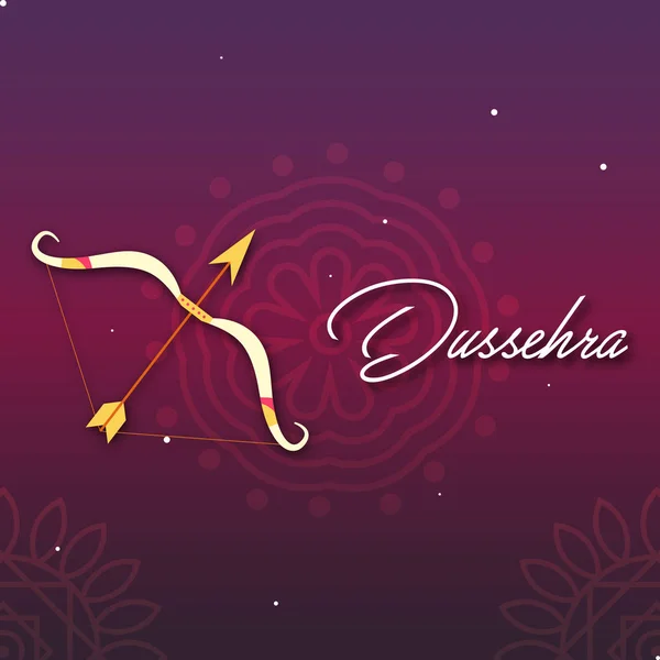 Плакат Dussehra Обои Дизайн Фона Луком Стрелами — стоковый вектор