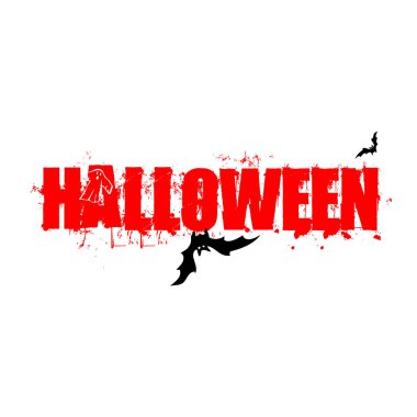 Halloween metin tasarım poster, duvar kağıdı tasarım için.