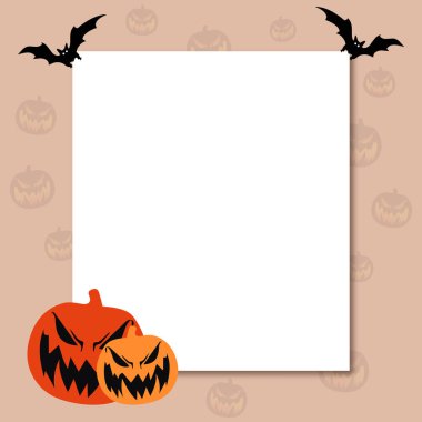 Cadılar Bayramı korkutucu Kabak illüstrasyon.