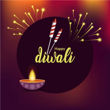 Mutlu bayramlar parti davetiye havai fişek ile.