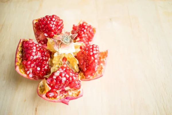 Gereinigter Granatapfel Wie Man Einen Granatapfel Entkernt Gesundheitliche Vorteile Von — Stockfoto