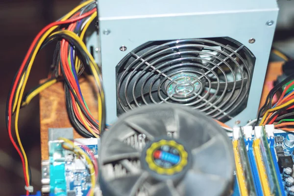 Power Supply Unit covered with dust.