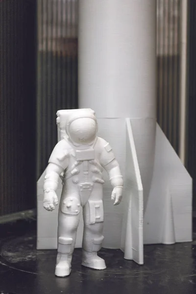 Astronauta impreso en 3D, c — Foto de Stock