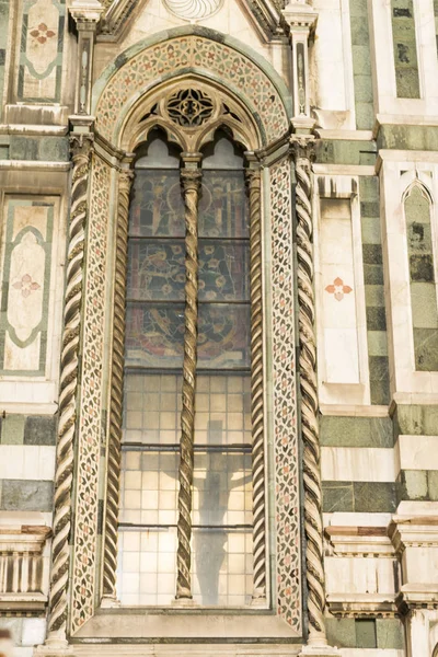 Detail Facade Cathedral Florence — Stock Photo, Image