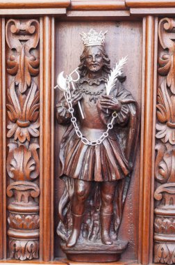 Ayrıntı float, İsa'nın La Hiniesta kardeşlik ahşap oymacılık