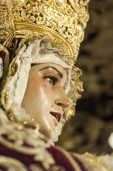Imagen Escultórica Virgen Del Refugio Hermandad San Bernardo — Foto de Stock
