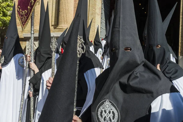 Penitents in procession. — Stock Photo, Image