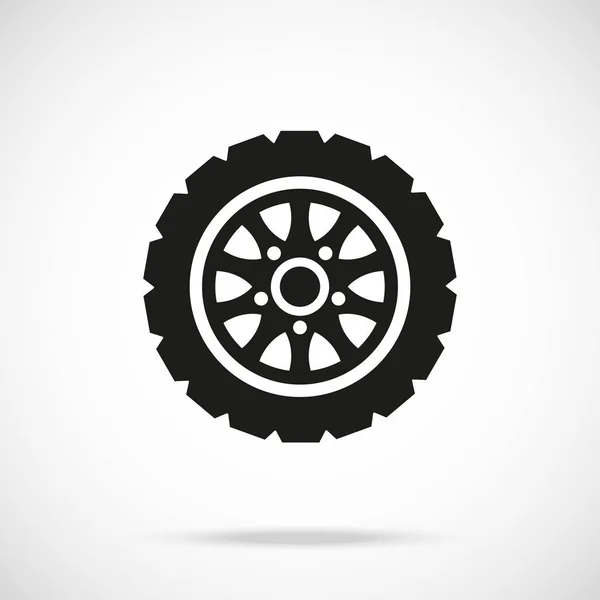 轮胎图标 汽车车轮 矢量图标 — 图库矢量图片