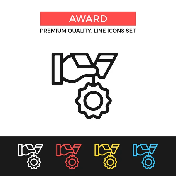 Vektör Ödül Simgesi Ile Ödül Premium Kalite Grafik Tasarım Koleksiyon — Stok Vektör