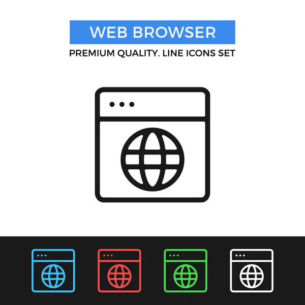 Ícone Navegador Web Vetorial Conceitos Pesquisa Web Design Gráfico Qualidade Ilustração De Bancos De Imagens