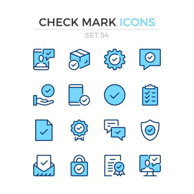 İşaret simgelerini işaretleyin. Vektör çizgisi simgeleri ayarlanır. Üstün kalite. Basit ince çizgi tasarımı. Modern anahat sembolleri, piktogramlar.