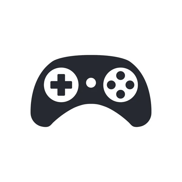 ゲームパッドアイコン ゲームコントローラーのシンボル ビデオゲームの概念を再生します 黒い色だ 白地に隔離されたベクトルアイコン ロイヤリティフリーのストックイラスト