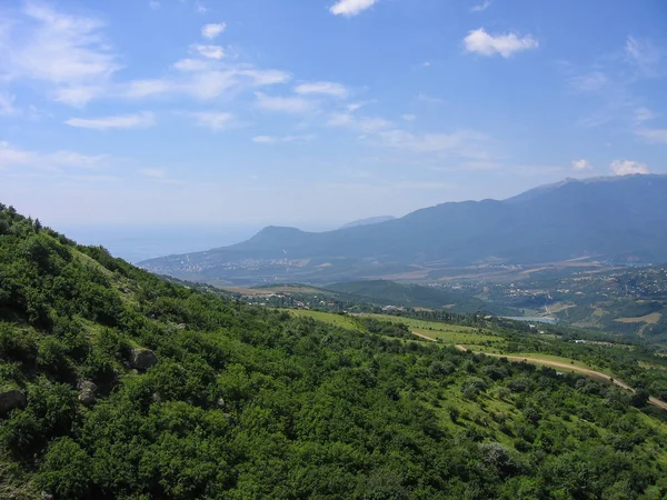 Dağların Bulutların Manzarası — Stok fotoğraf