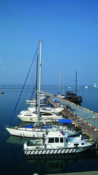 Boats Harbor Black Sea Odessa — Stock Photo, Image