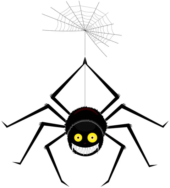 Gran Araña Negra — Vector de stock