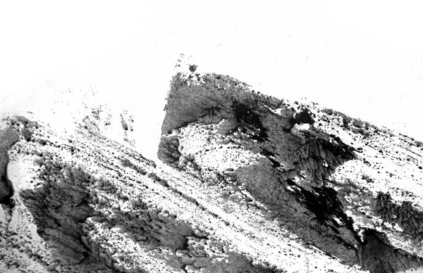 Чорно-біла текстура рук пофарбована на фоні з гранжевими пензликами — стокове фото