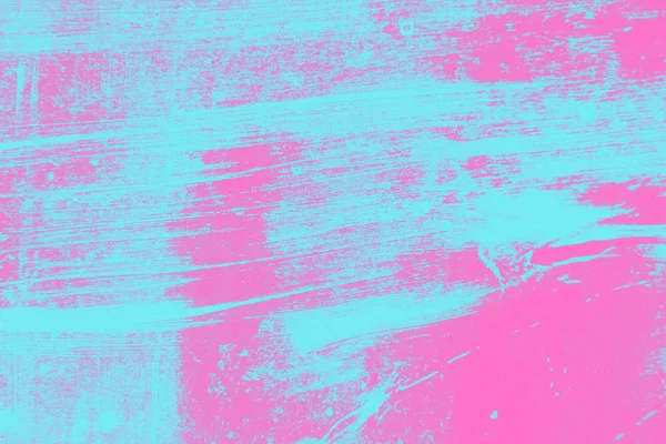 Kolorowe różowy i niebieski malować tekstura tło z grunge pociągnięcia pędzlem — Zdjęcie stockowe