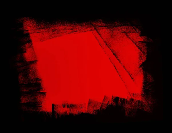 Червоно-чорна фарба моди фонова текстура з гранжевими пензликами — стокове фото
