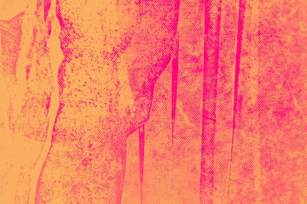 Рожевий кораловий і помаранчевий колір пензля мазки фону — стокове фото